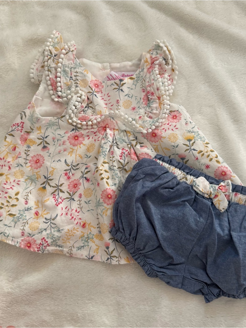 Tommy Bahama Pink and Blue Infant Dress Set